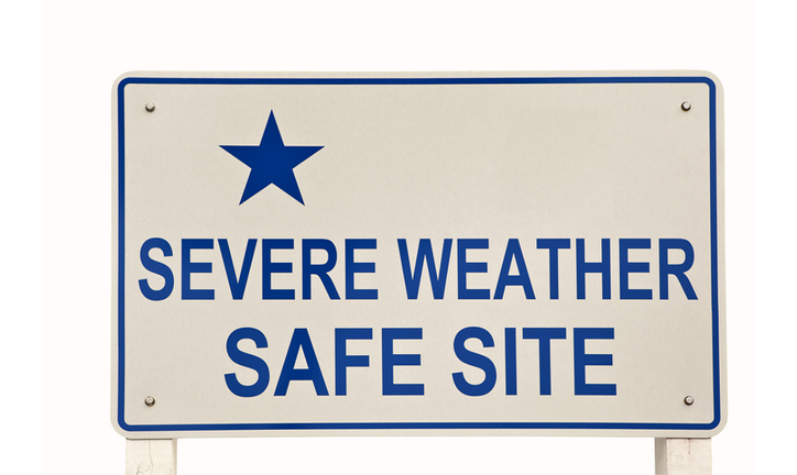Severe Weather Safe Site Sign