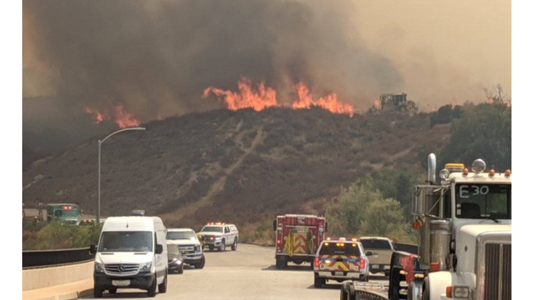 Officials Revise Size of Blaze Near Murrieta 