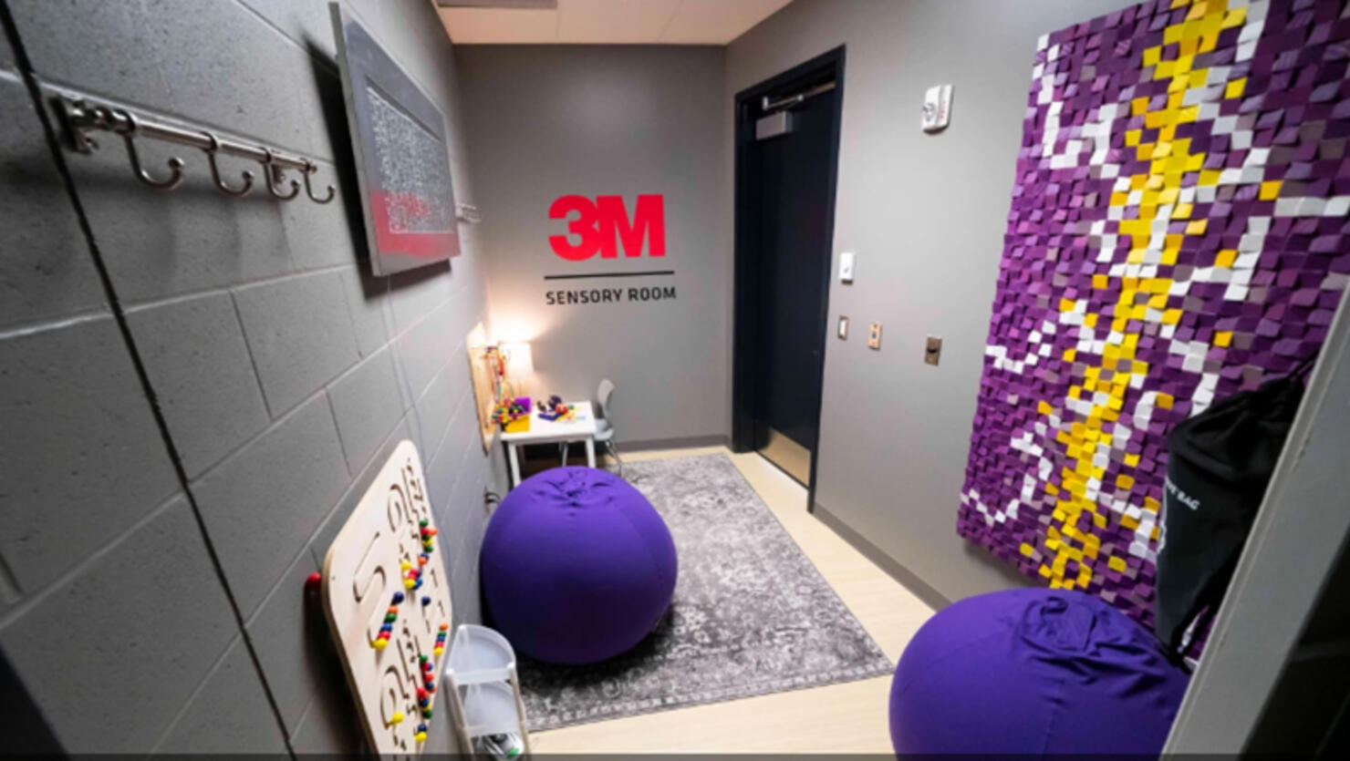 A photo of the sensory-inclusive room at U.S. Bank Stadium