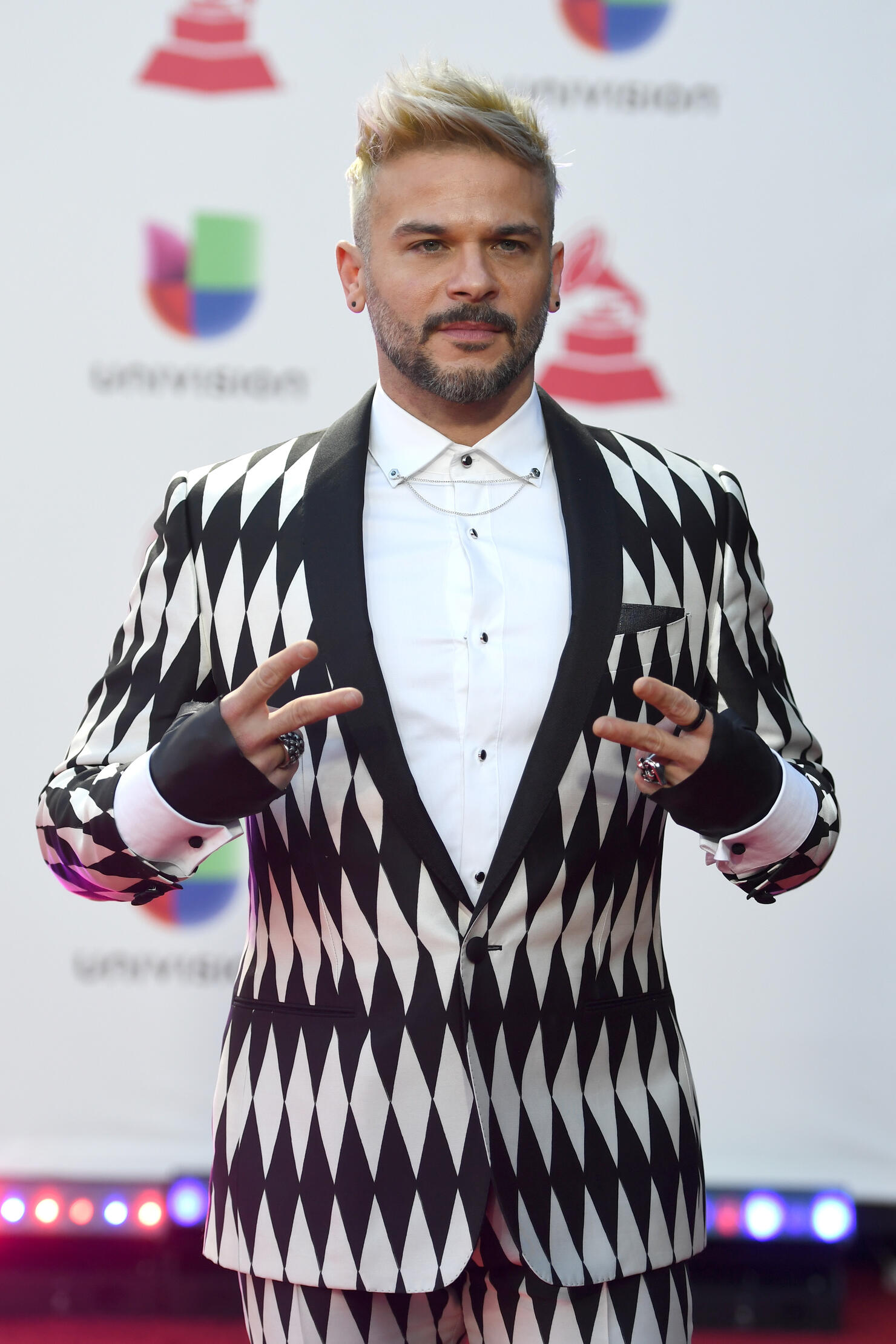 Miami, USA. 02nd Nov, 2019. Singer Pedro Capo speaking with Telemundo at  the iHeartRadio Fiesta Latina 2019 at the American Airlines Center on  November 2, 2019 in MIami, Florida Credit: The Photo