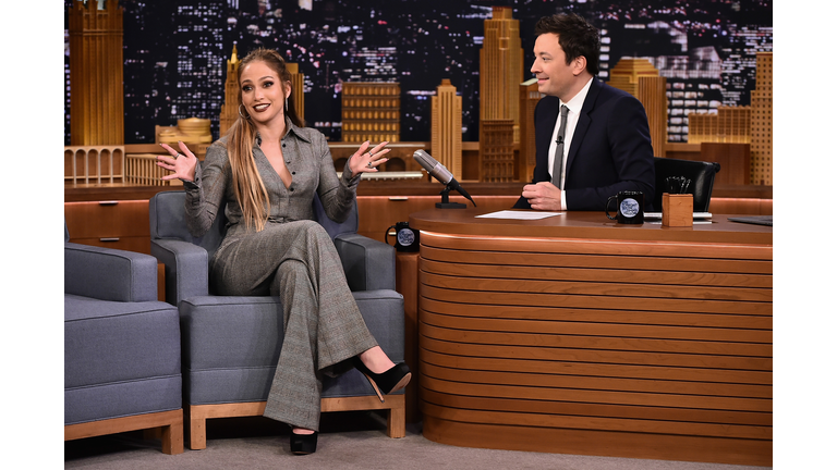 Jennifer Lopez Visits "The Tonight Show Starring Jimmy Fallon"