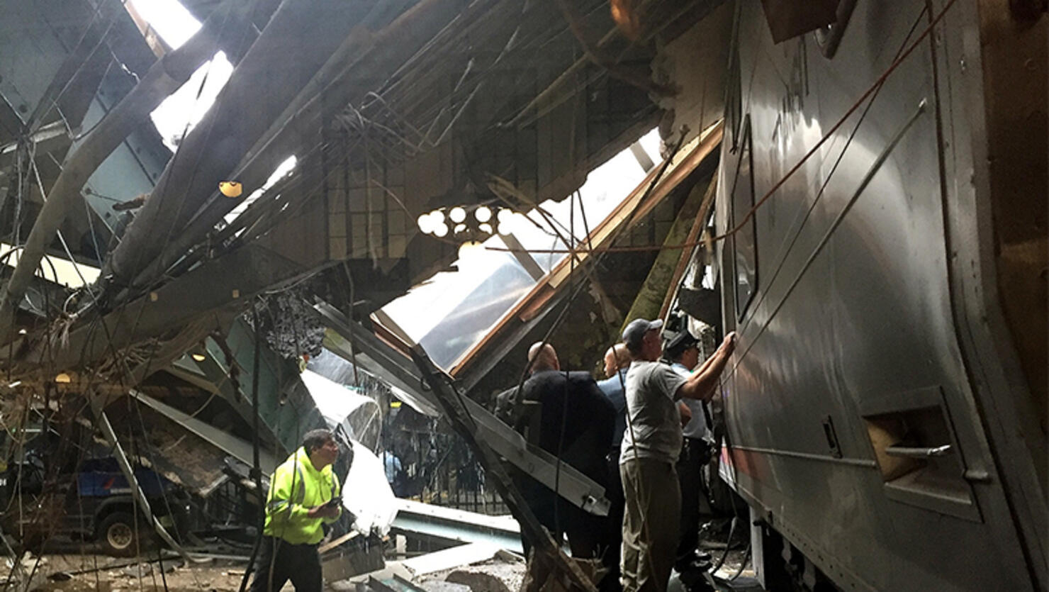 New Jersey Transit Commuter Train Crashes At Hoboken Terminal
