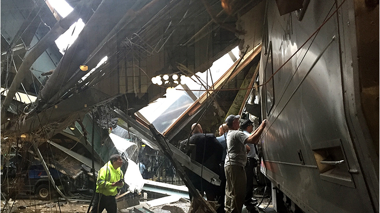 New Jersey Transit Commuter Train Crashes At Hoboken Terminal
