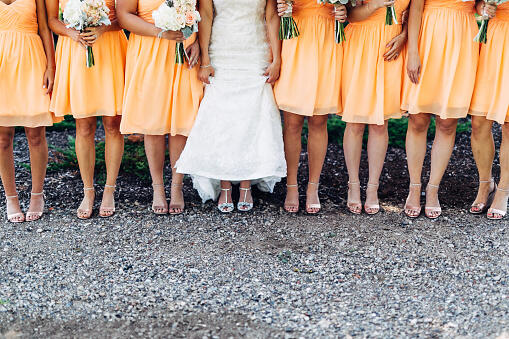 Male Bridesmaid Wears Dress