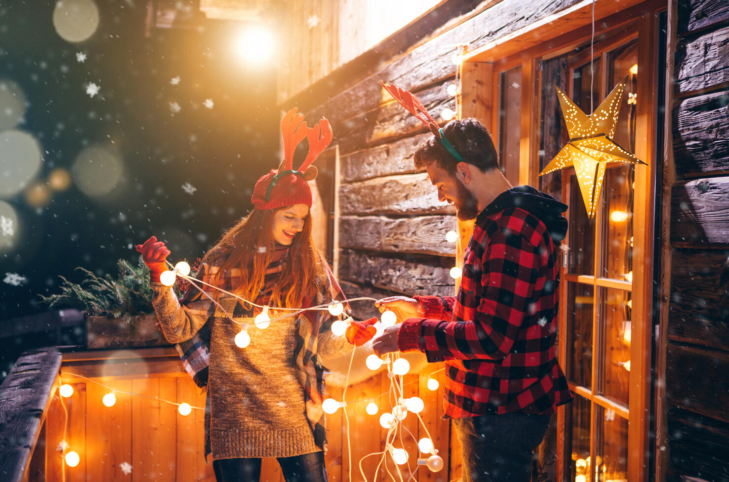 Christmas in the mountains house.