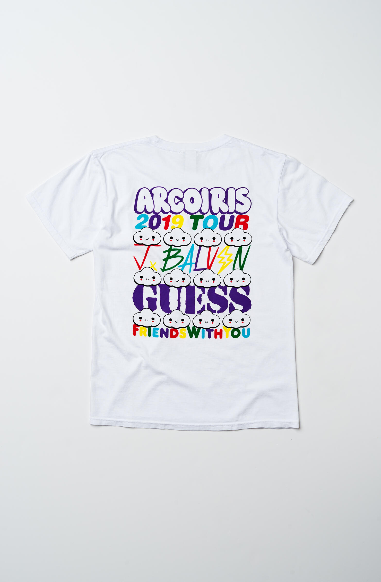 GUESS on X: Arcoíris de Vibras 🌈⚡️ The exclusive #GUESSxJBalvin capsule  with @FriendsWithYou is now available online. Limited quantities - cop  yours now at  #ArcoirisTour   / X