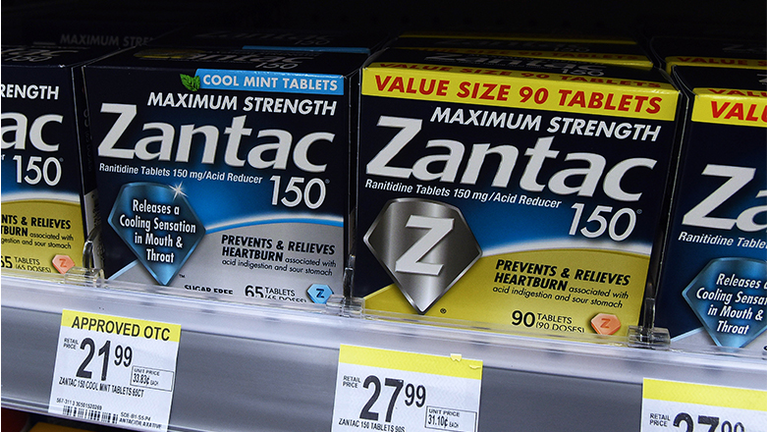 In this photo illustration the Zantac tablets, The U.S. Food
