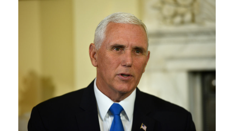 Boris Johnson Greets US Vice President Mike Pence