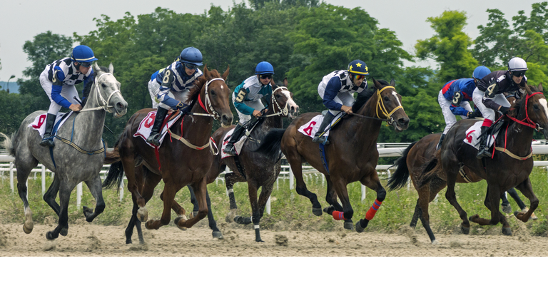 Horse race for the prize Jockey Cluba.