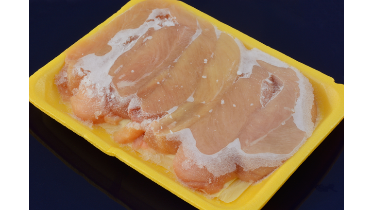 Frozen chicken meat