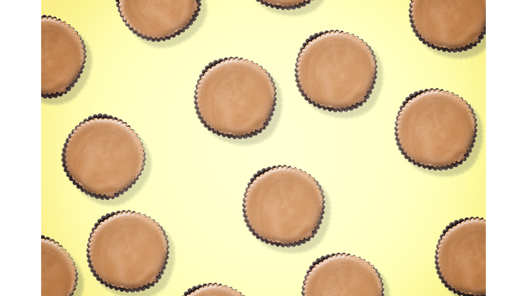 Sweet candy peanut butter cups