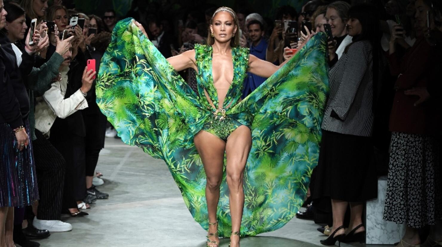 Jennifer Lopez's green Versace dress now available as sneaker