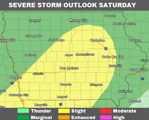 National Weather Service - Severe Storms possible