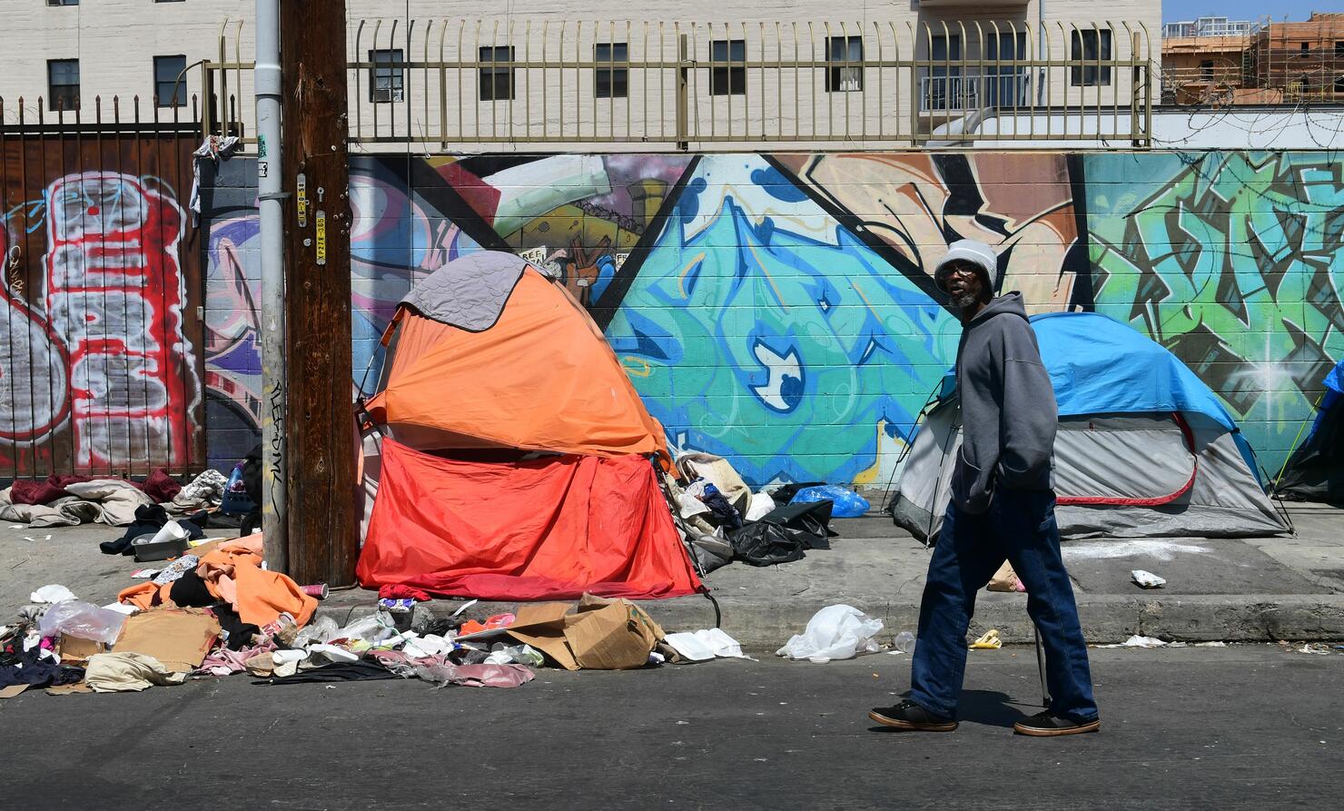US-CALIFORNIA-HOMELESSNESS-SKID ROW
