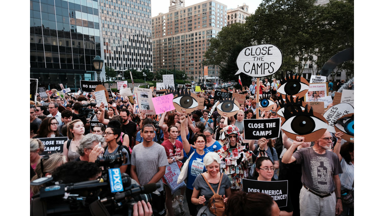 "Lights For Liberty" Gatherings Held Across The Country To Protest Migrant Detention Camps