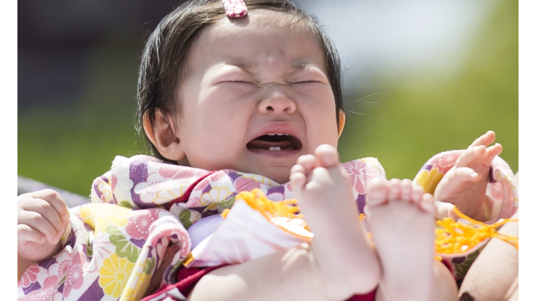 Babies Compete During Crying Sumo Contest