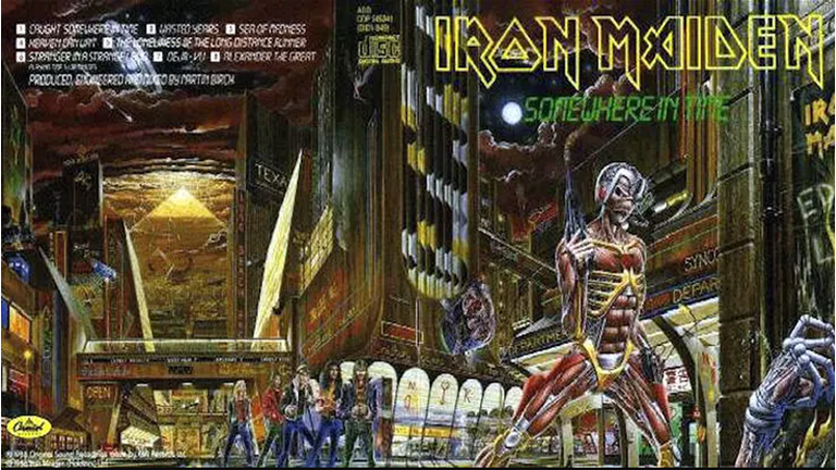 32 Hidden References on Iron Maiden's 'Somewhere In Time' Cover | iHeart