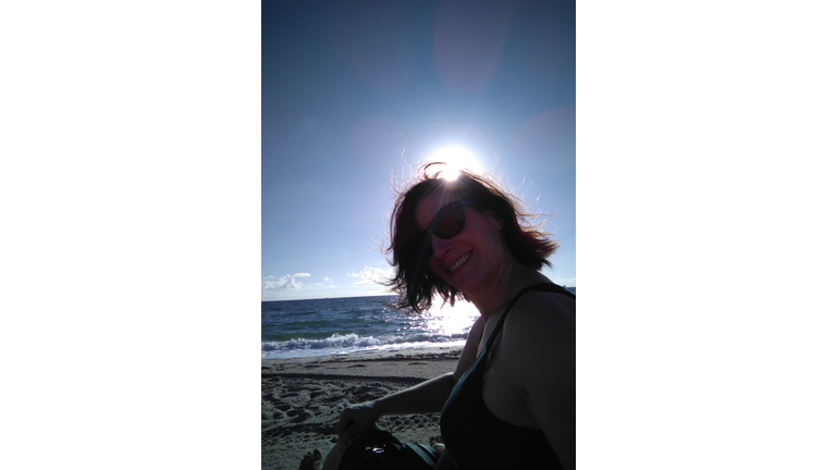 Beach selfie in Florida