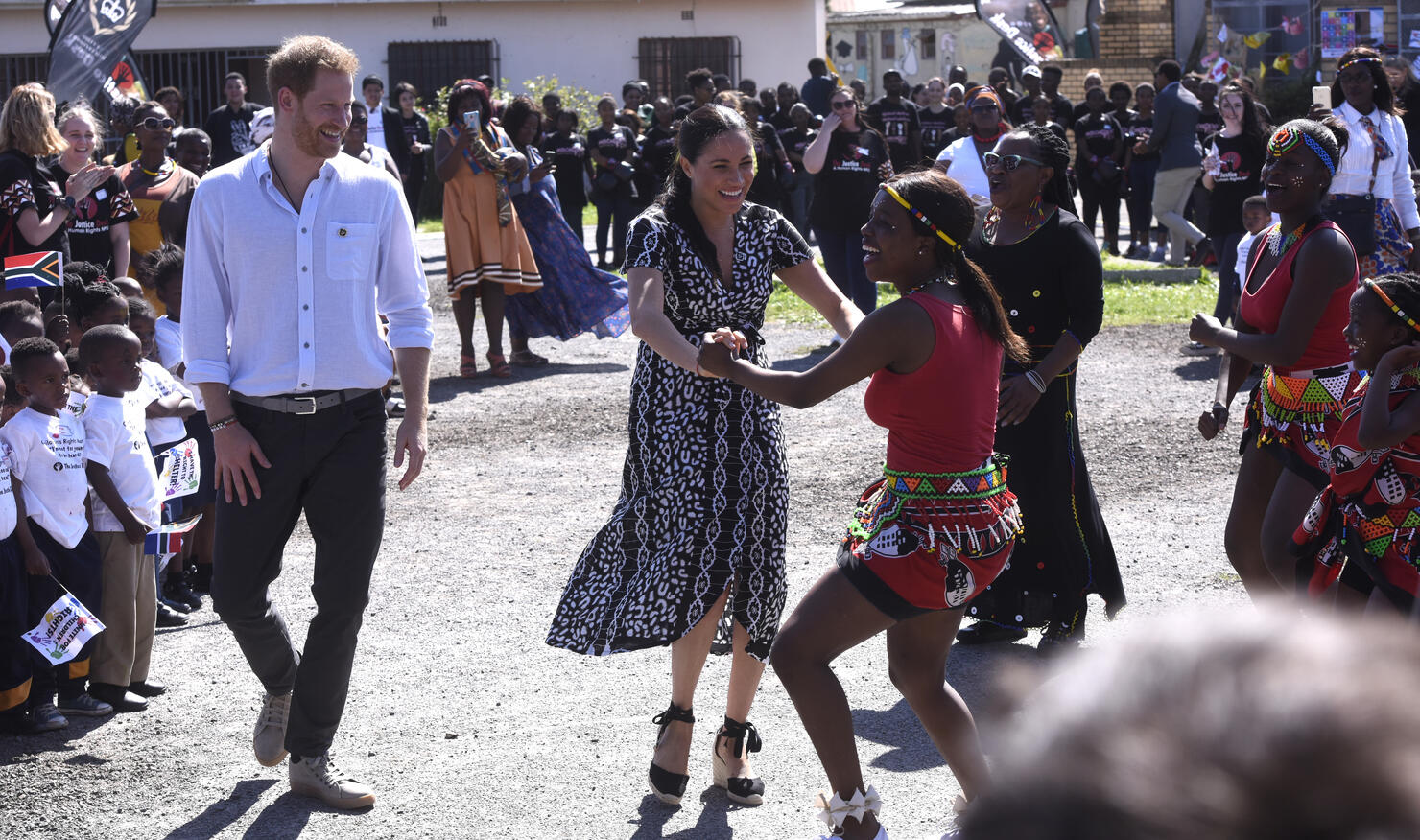 The Duke and Duchess of Sussex visit Nyanga Township in South Africa