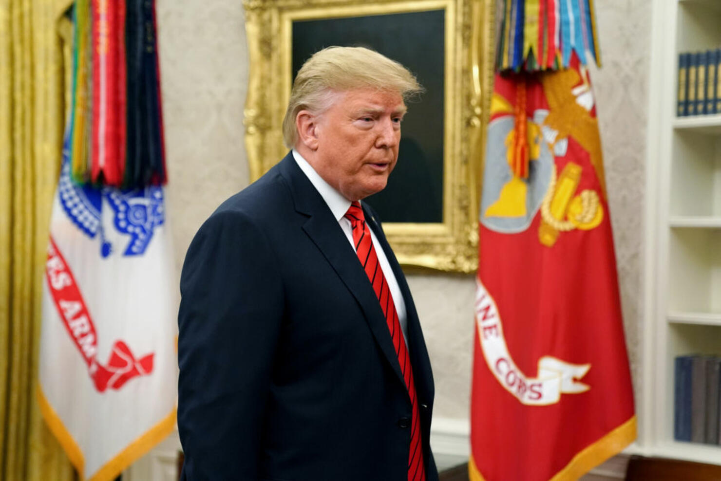 President Trump Participates In Ceremonial Swearing In Of Labor Secretary Eugene Scalia At Oval Office