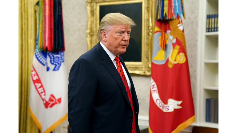 President Trump Participates In Ceremonial Swearing In Of Labor Secretary Eugene Scalia At Oval Office