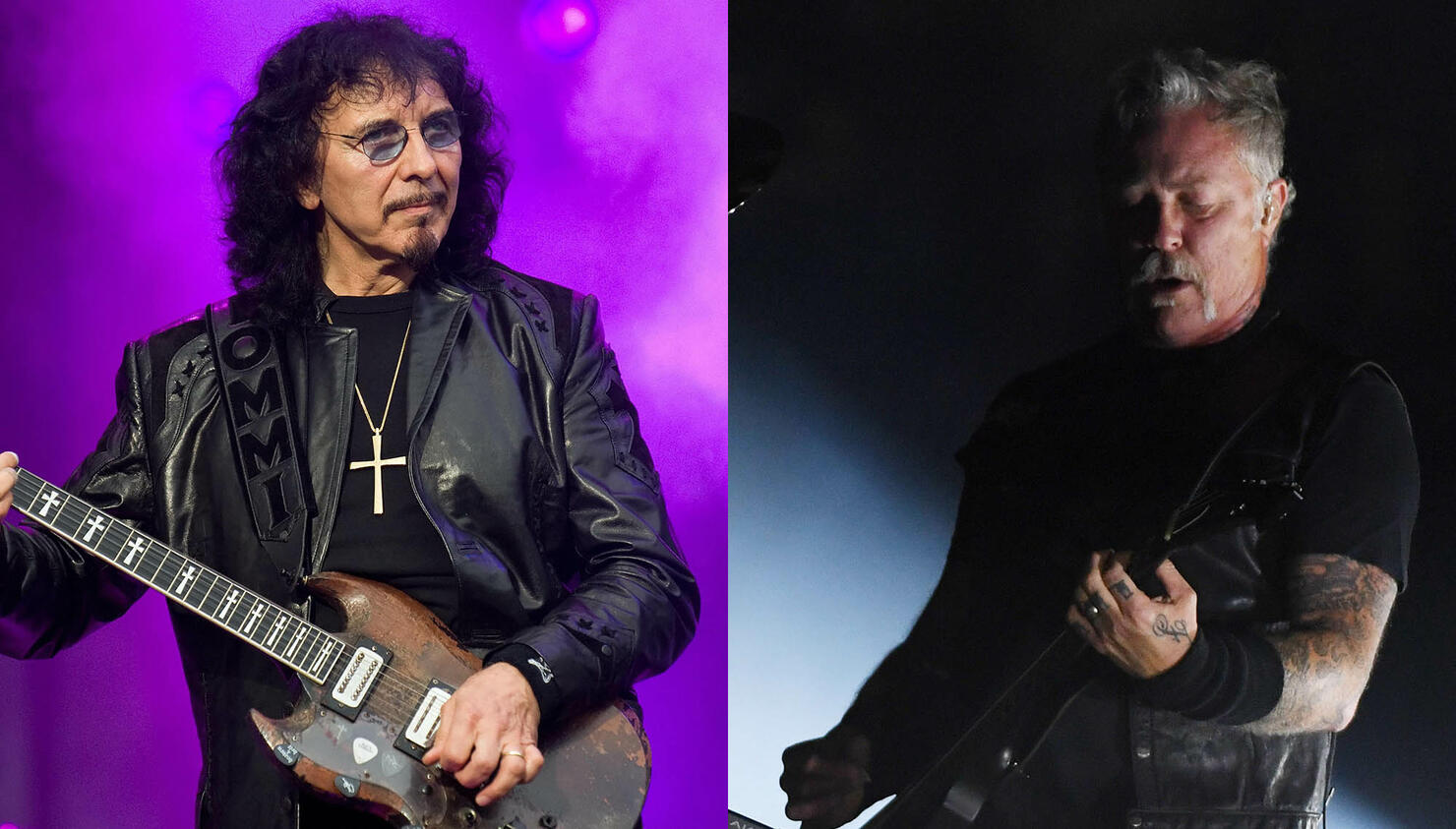 Veteran rock guitarist Tony Iommi perfor