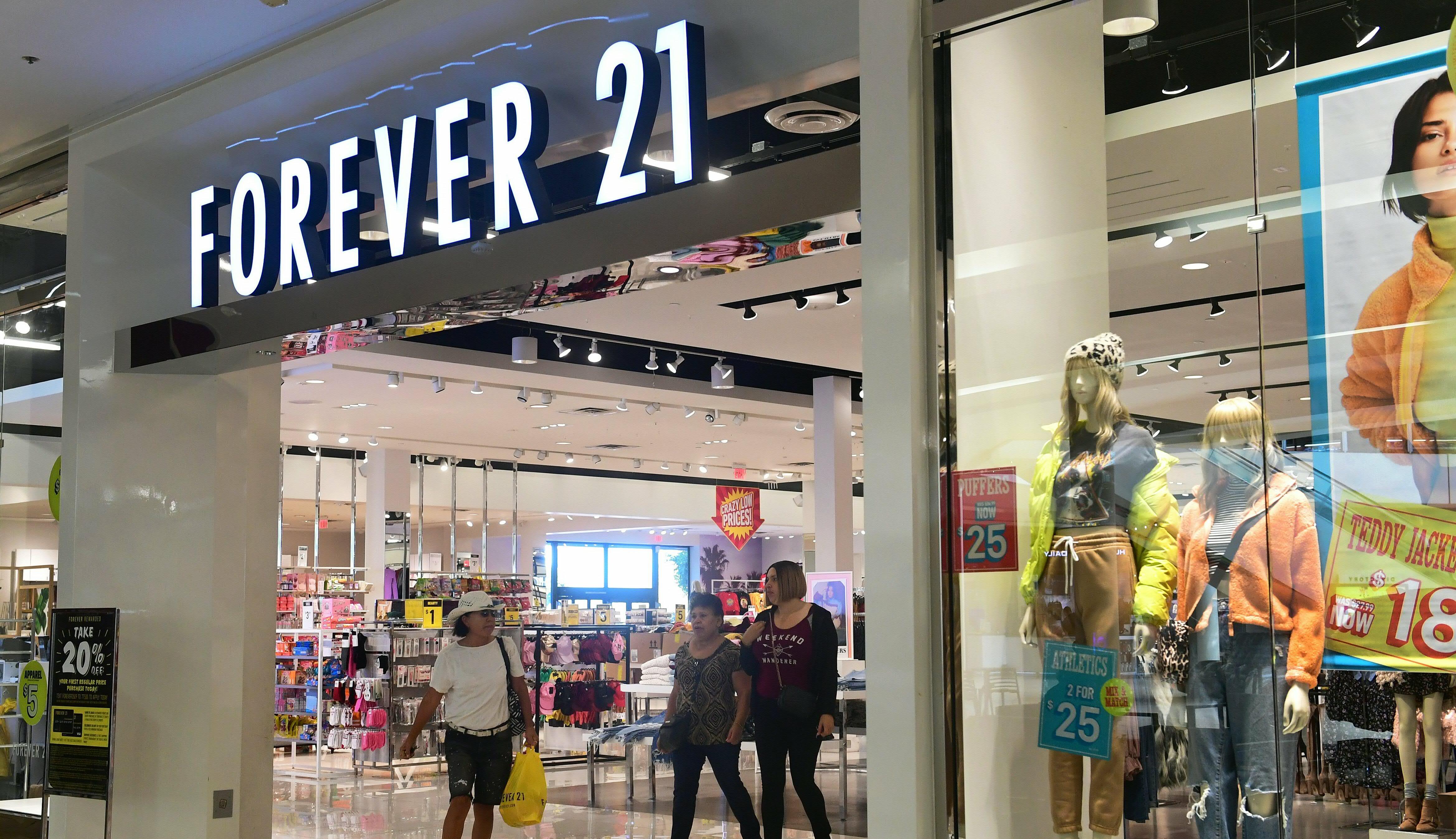 Forever 21 Filed for Bankruptcy and Will Close Nearly 350 Stores