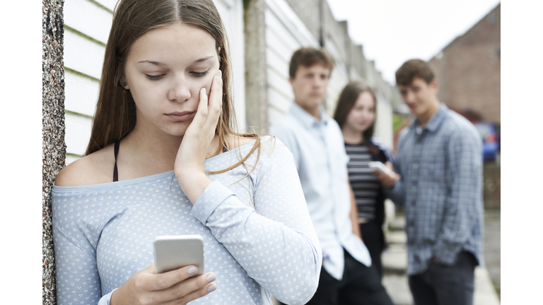 Teenage Girl Victim Of Bullying By Text Messaging