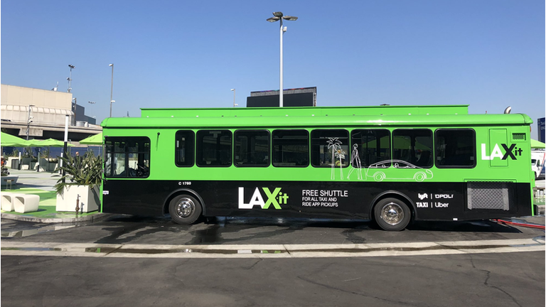 lax new pickup for uber and taxis