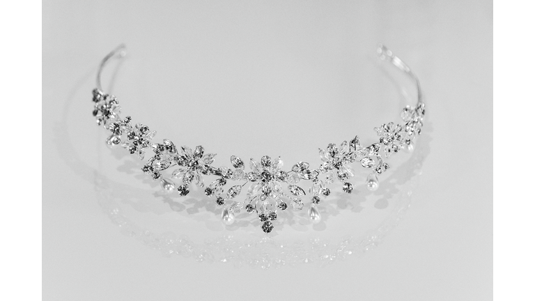 Close-Up Of Tiara Against White Background