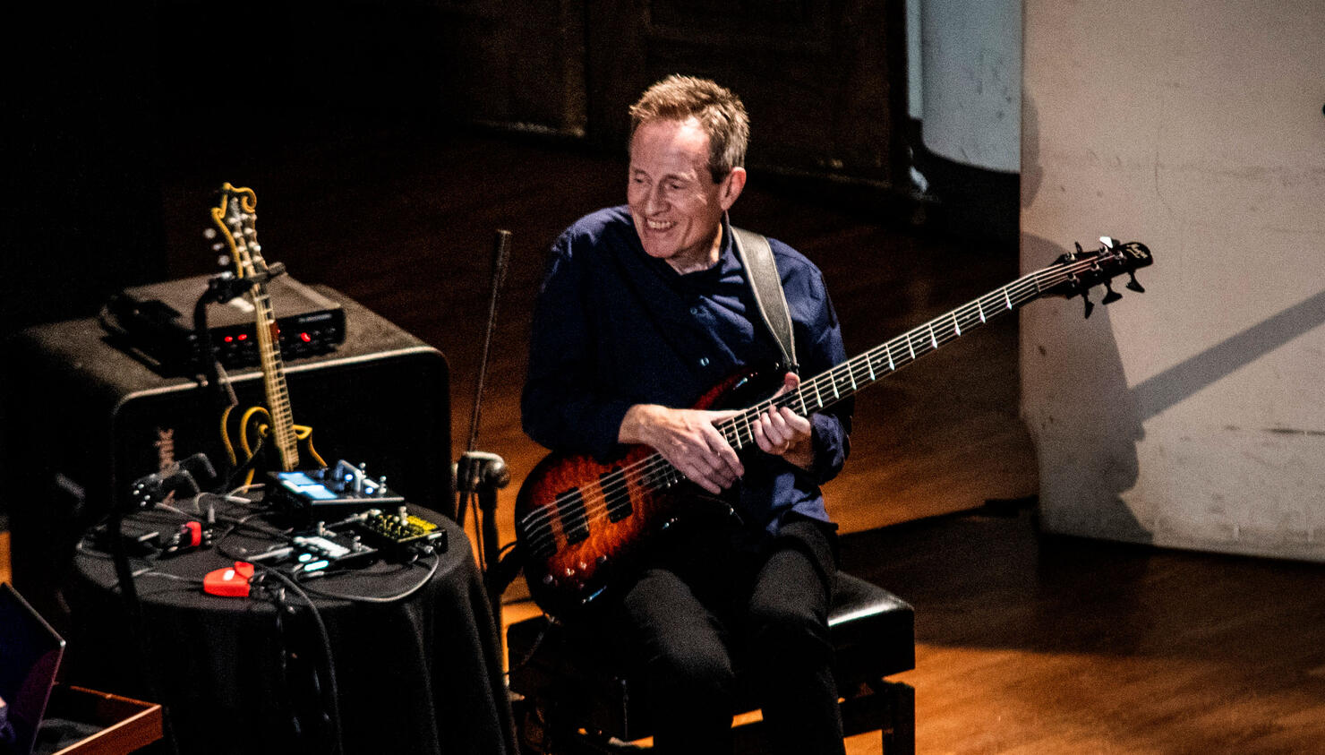 John Paul Jones of Led Zeppelin performs in Turin at