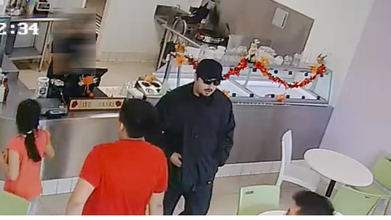 Garden Grove Police Seek Suspect Seen on Video Robbing Frozen Yogurt Shop