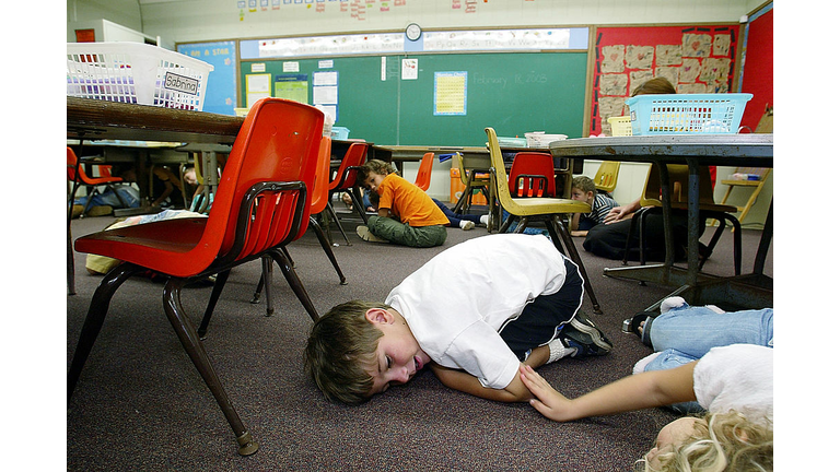 Hawaiian Kindergardeners Practice Lockdown Drills