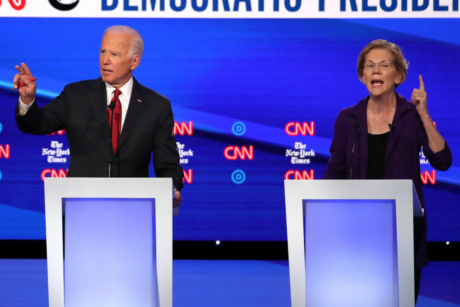 Democratic Presidential Candidates Participate In Fourth Debate In Ohio