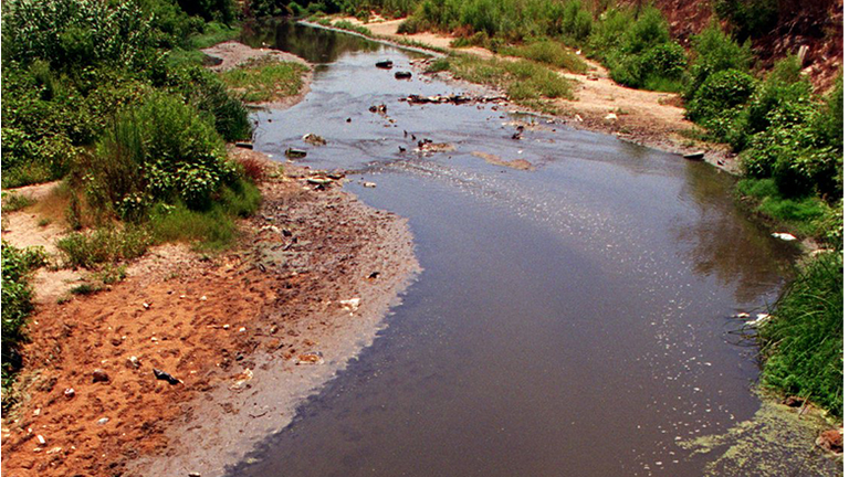 AA/SEWAGE/ 3/DG/7794: Raw sewage, fecal matter, toilet paper, et al, flowing West in the Tijuana R