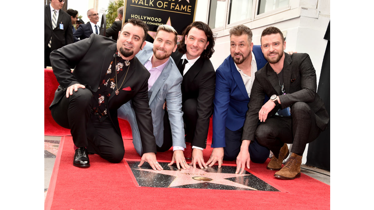NSYNC Honored With Star On The Hollywood Walk Of Fame