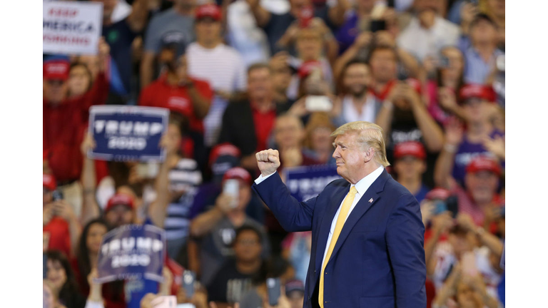 Donald Trump Holds A Campaign Rally In Lake Charles, Louisiana