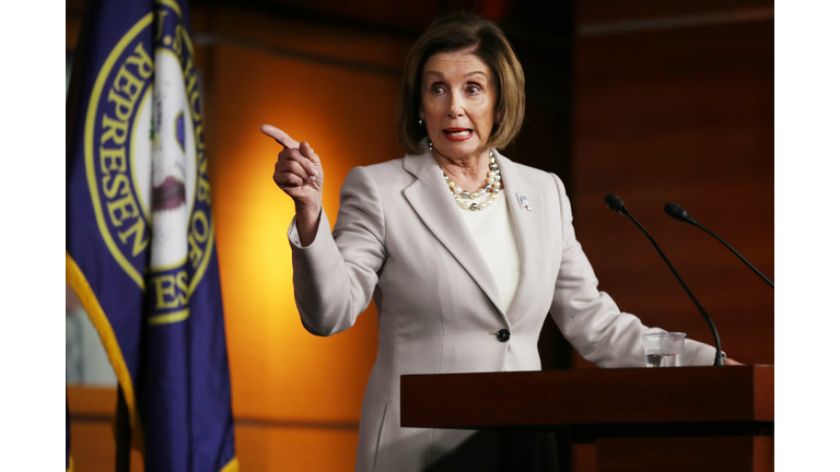 House Speaker Nancy Pelosi Holds Weekly News Conference At The Capitol