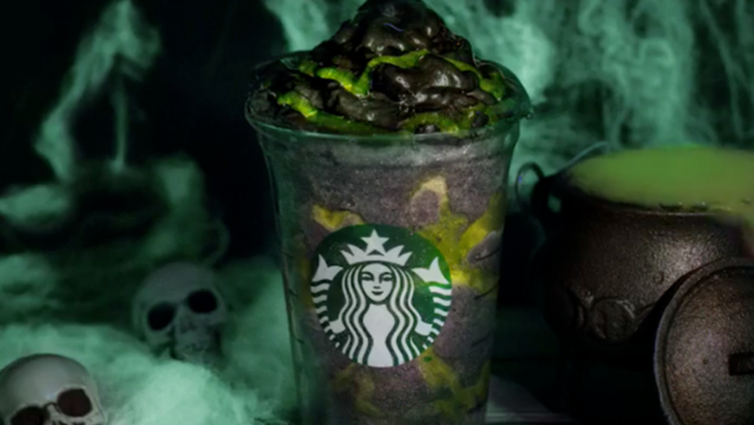 Starbucks Has A Phantom Frappuccino Made With Charcoal Powder & Green