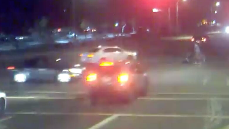 Car Slams Drunk Driver Running Red Light Saving Couple Pushing Stroller