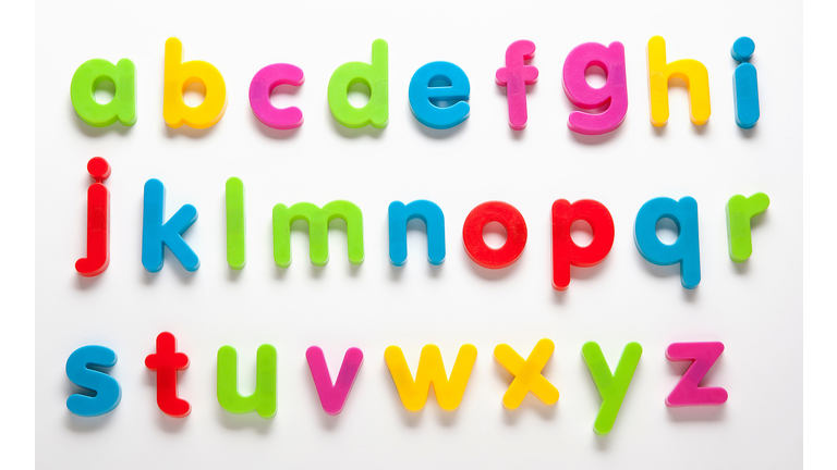 Alphabet fridge magnets