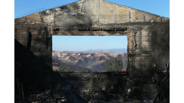 The Tick Fire Burns In Canyon Country, California