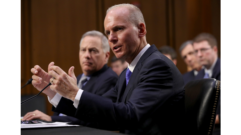 Boeing CEO Dennis Muilenburg Testifies Before Senate Committee On 737 Max Jets