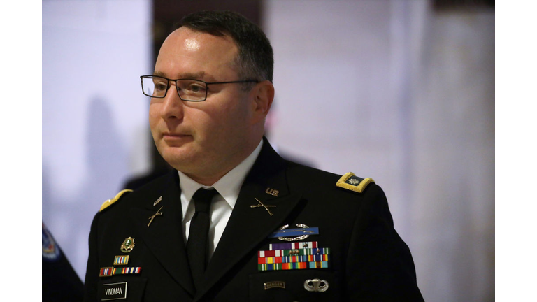Director For European Affairs At The National Security Council Lt. Col. Alexander Vindman Testifies In Impeachment Inquiry