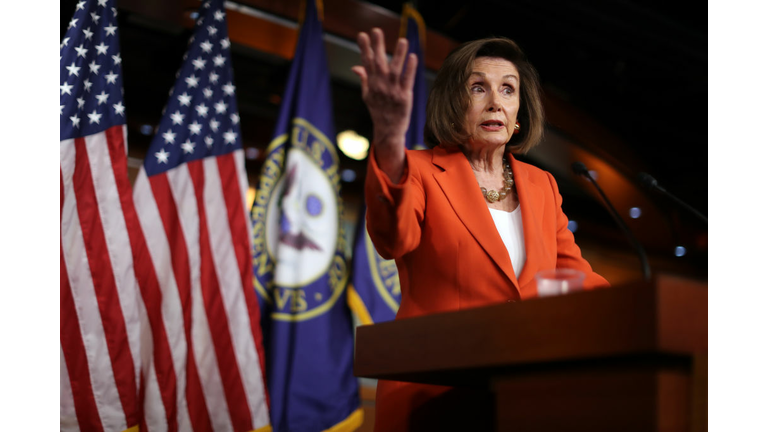 Speaker Pelosi Holds Weekly Press Conference Before House Votes On Impeachment
