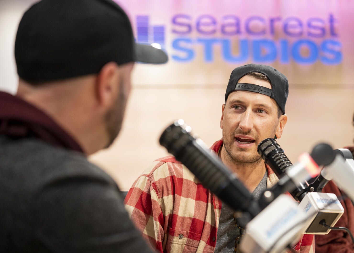 Russell Dickerson and Cody Alan at Seacrest Studios at Monroe Carell Jr. Children’s Hospital at Vanderbilt.