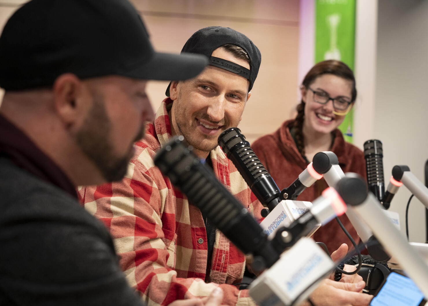 Russell Dickerson and Cody Alan at Seacrest Studios at Monroe Carell Jr. Children’s Hospital at Vanderbilt.