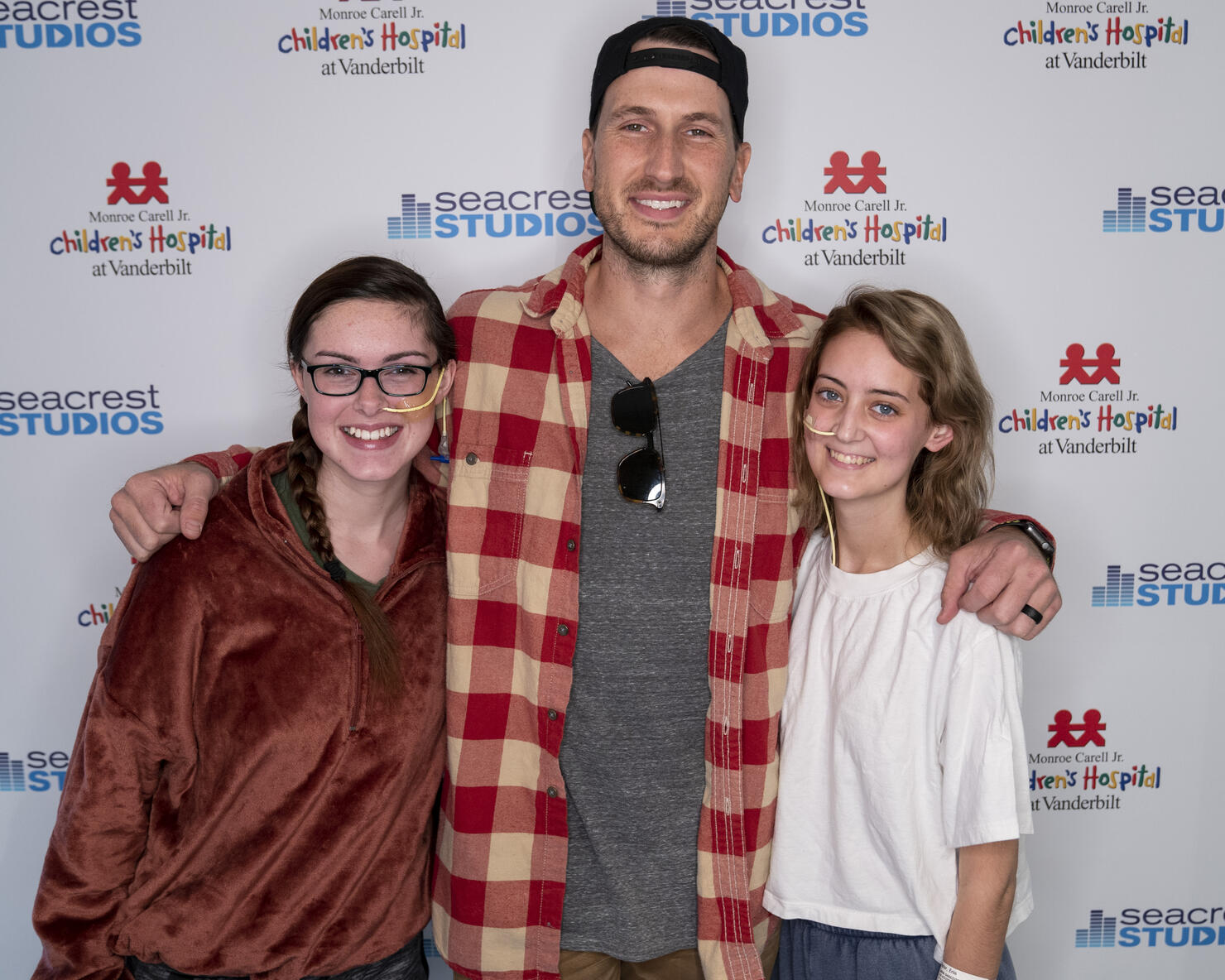 Russell Dickerson and Cody Alan at Seacrest Studios at Monroe Carell Jr. Children’s Hospital at Vanderbilt.
