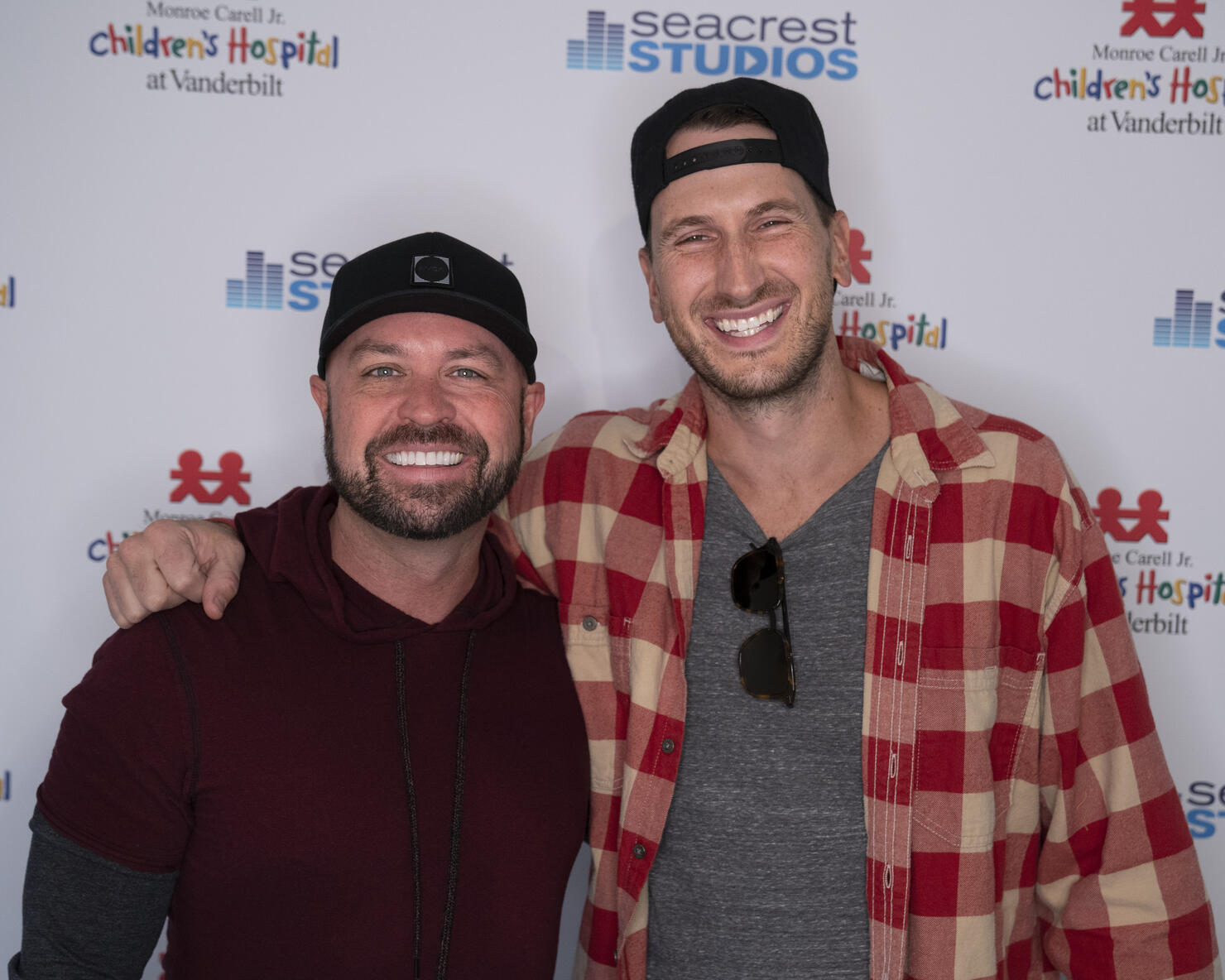 Russell Dickerson and Cody Alan at Seacrest Studios at Monroe Carell Jr. Children’s Hospital at Vanderbilt.