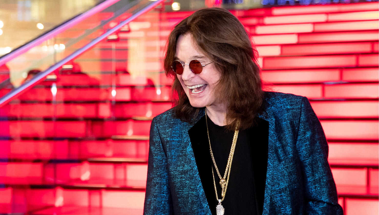 British musician Ozzy Osbourne signs star at Moscow Walk of Fame